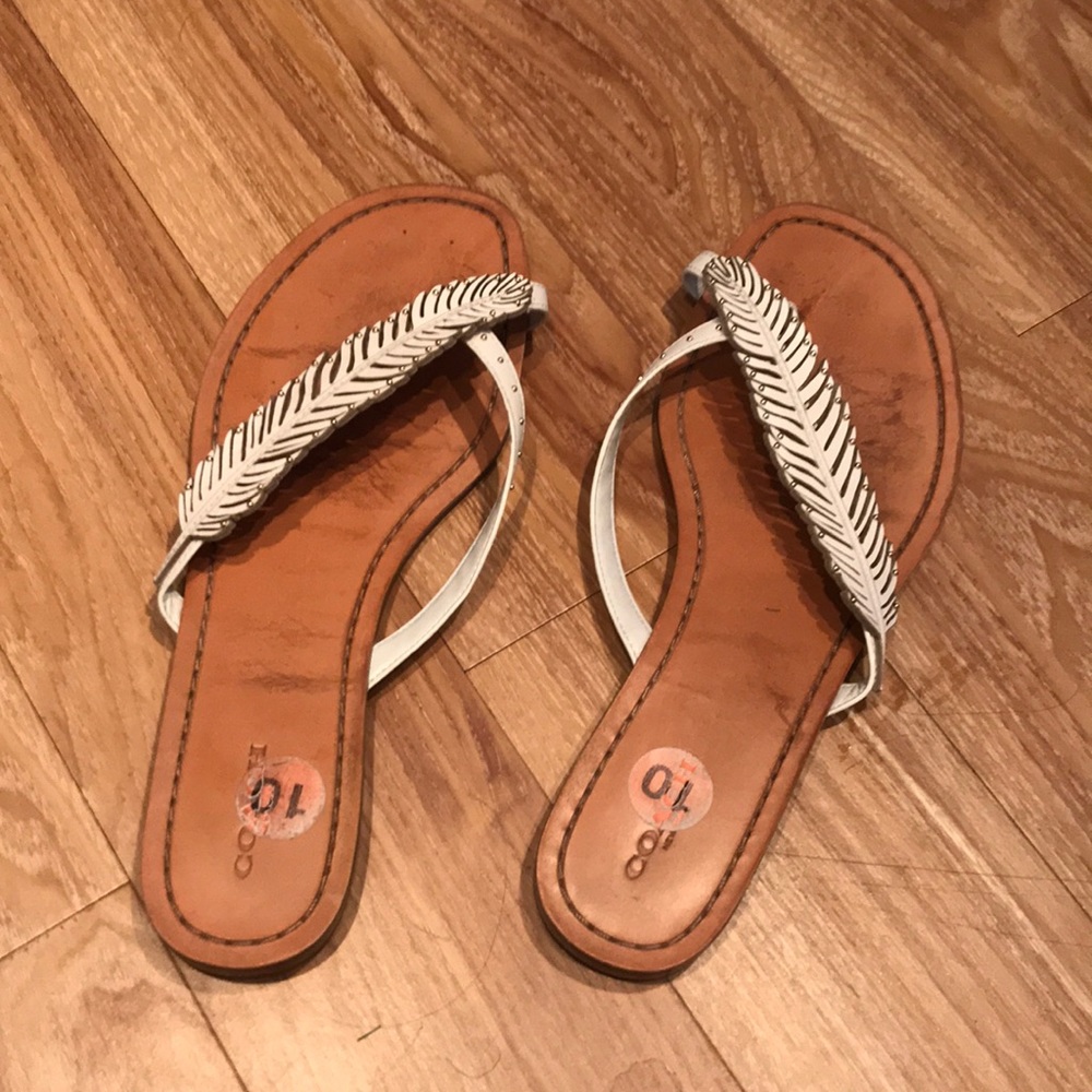 COACH Leather Sandals